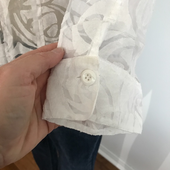 KerryBrooke - White Lace Sheer Jacket - M - Picture 7 of 10